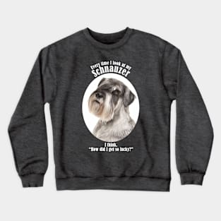 Lucky Schnauzer Crewneck Sweatshirt